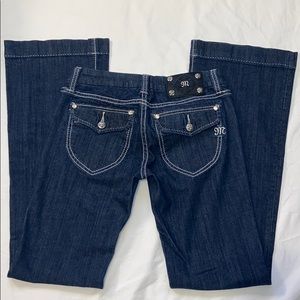 EUC Miss Me wide leg Jeans size size 27